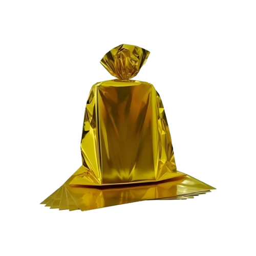 SAQ. P/ PRESENTE 10X15 METAL. C/50 UN OURO