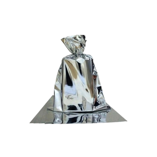 SAQ. P/ PRESENTE 10X15 METAL. C/50 UN PRATA