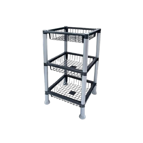 ORGANIZADOR MULTIUSO RETANGULAR TRIPLO PRETO 829
