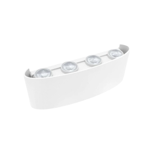ARANDELA LENTILLE QUATRE SOBREPOR BRANCA LED 8W 6500K