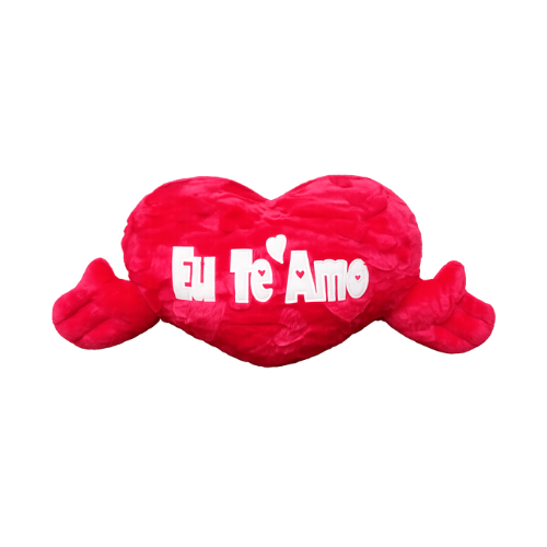 PELUCIA CORAÇAO C/ MAO 58CM FE6849