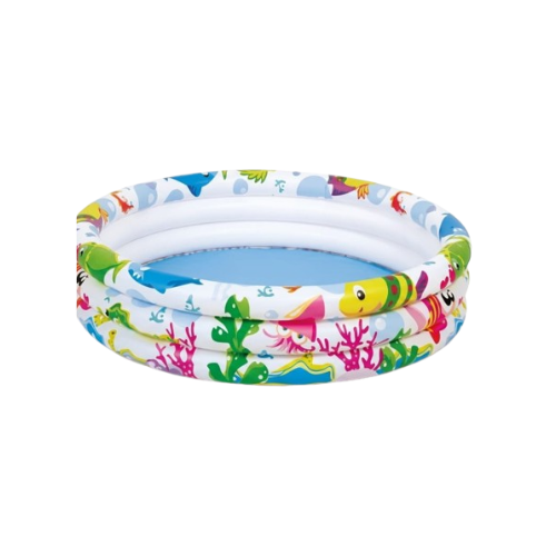 PISCINA INFL.3ANEIS FUNDO DO MAR 100L WS17010-3