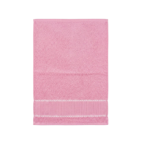 TOALHA SOCIAL PARA BORDAR CAROLINA PINK 28X43CM