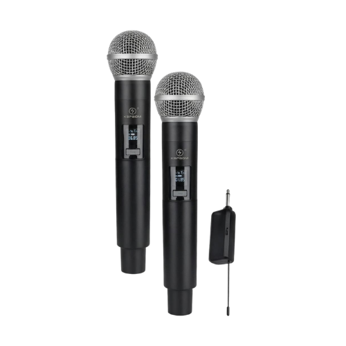 CONJUNTO 2 MICROFONES SEM FIO REC. KA-M87