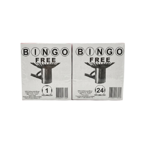 BLOCO BINGO FREE PCT C/24 CARTELA