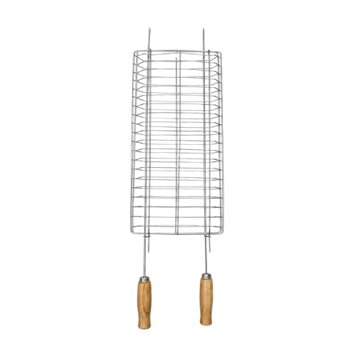 GRELHA MINI DUPLA CROMADA 1-203
