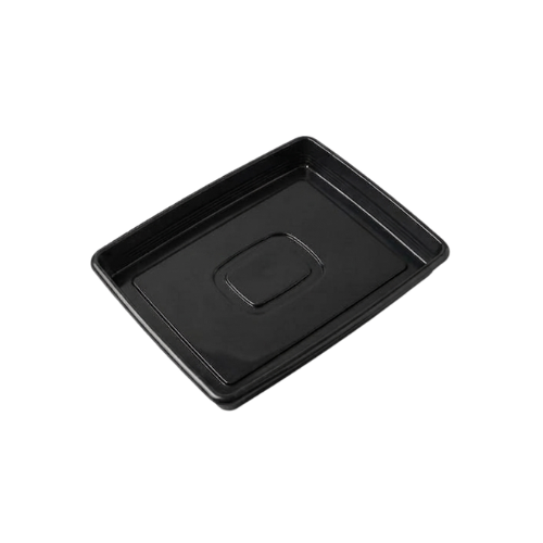 PRATO VASO QUAD. PRETO 20,5 CM 2830