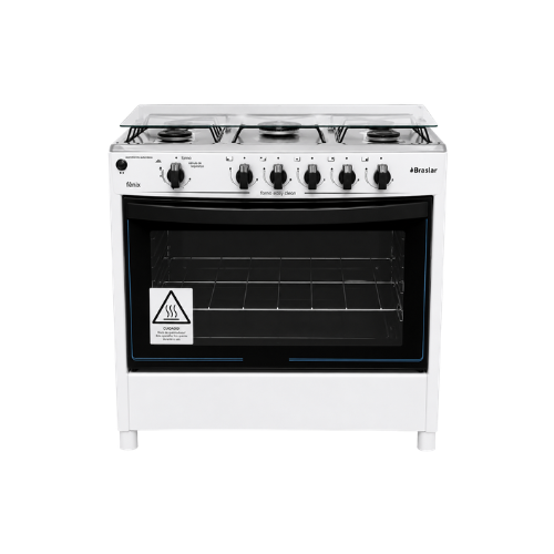 FOGAO 5 BC FENIX GLASS BRANCO