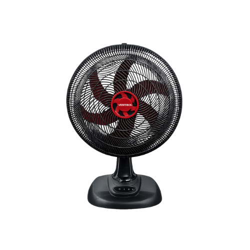 VENTILADOR MESA TURBO 6P 50CM VERMELHO 127V 10030