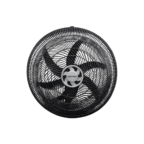 VENTILADOR PAREDE 50CM 6 PAS PRETO 11421