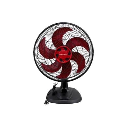 VENTILADOR MESATURBO 6P 4OCM VERMELHO 127V 10026