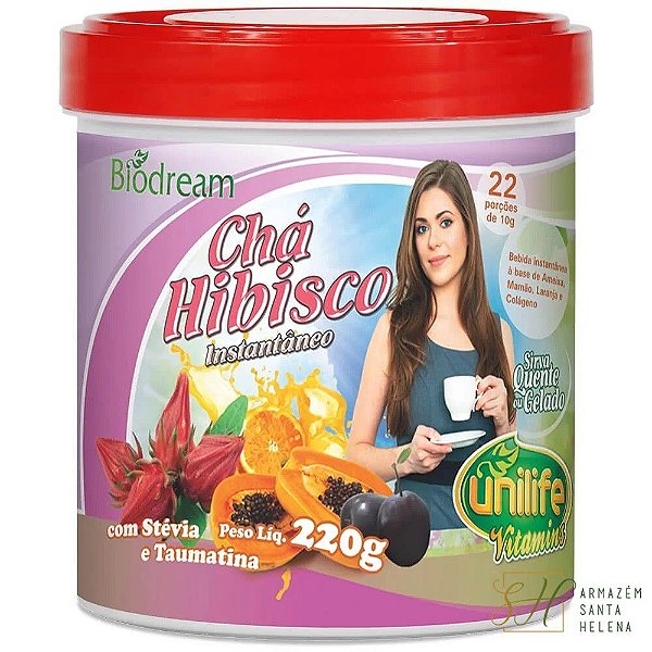 Chá de Hibisco instantâneo - 220g