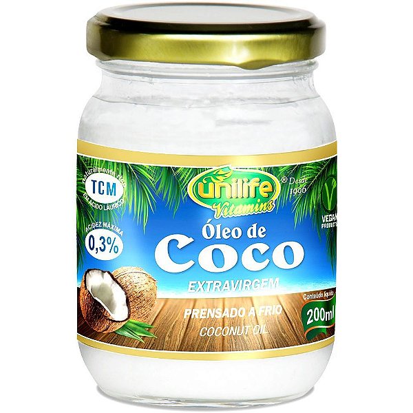 Óleo de Coco Extra Virgem - 200ml