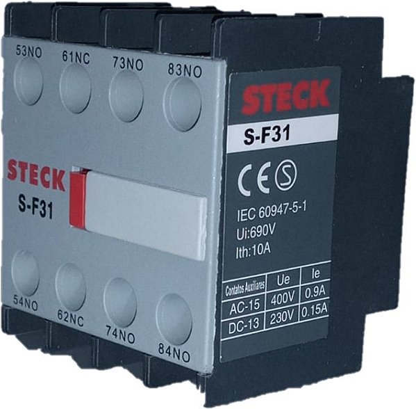 STECK SF31 - Contato Auxiliar Frontal 3na + 1nf