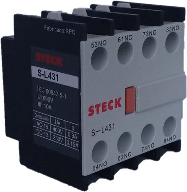 STECK SL431D – Contato Auxiliar Lateral 3NA + 1NF Série S4