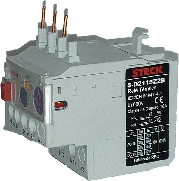 STECK SD2115Z2B – Relé Térmico Frame 11.5, 5A a 7A, 50/60Hz