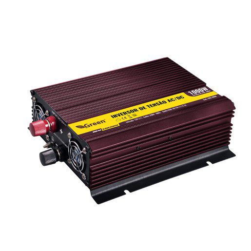 Inversor 12VDC para 220VAC 1000W com Saída USB – Green