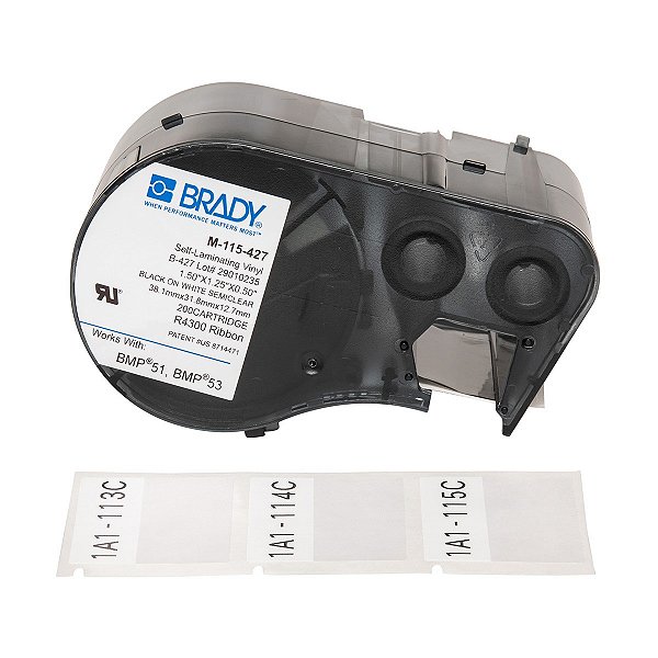 Etiqueta M-115-427 Auto Laminada 38x32mm - Rolo com 200 unidades
