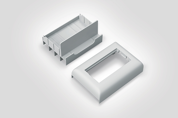 HELLERMANN SMSFP Suporte para Espelho Faceplate 4x2 Unicanal 011808919