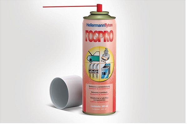 HELLERMANN FOSPRO – Spray Limpa Contato Para Equipamentos Elétricos | Embalagem com 300ml