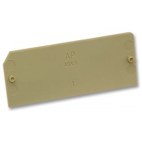 WEIDMULLER ASK1 AP PA – Tampa de Extremidade para Borne Bege 1,5mm C0380360000