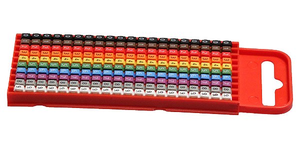HELLERMANN W1 0-9 Code Cor - Marcador Colorido, Cartela com 200 unidades 010409519