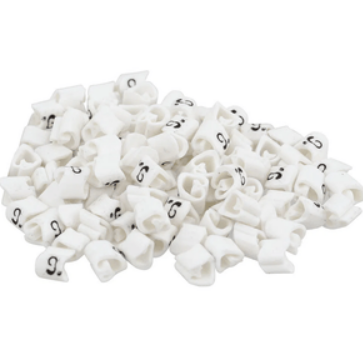 MHG4/9 9 Br - Marcador de 4-16 Branco, Embalagem c/ 100