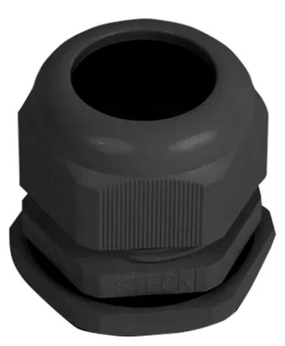 STECK S800LPTI Prensa Cabo Plástico Aletado Preto PG9 com Rosca Longa S800LPTI