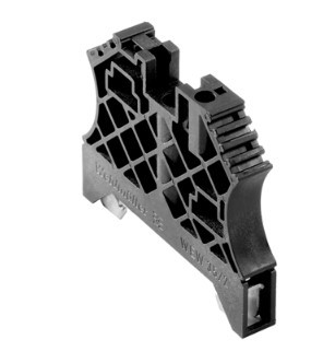 Poste WEW35/2 SW Parafuso - Preto para Trilho DIN TS35