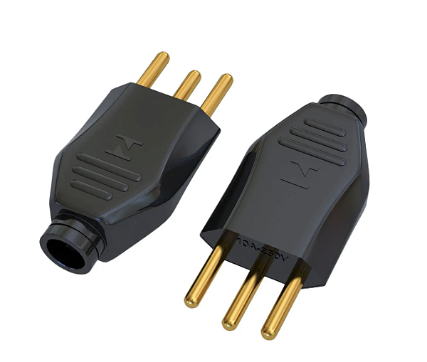 STECK SN07310PT – Plugue Macho Preto 2P+T 10A NBR 14136 | Quick