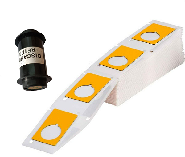 BRADY PTLEP-171-593-YL - Etiqueta 27x12.5mm Amarelo - Rolo com 200 unidades