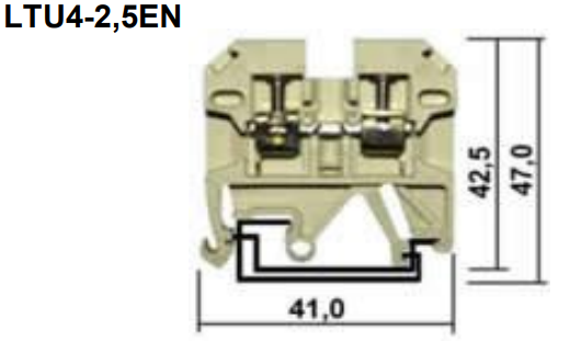 Conector Parafuso LTU4 2.5ENBG – Bege