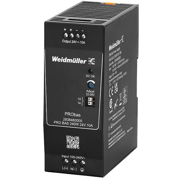 WEIDMULLER Fonte Chaveada PRO BAS 24Vcc 10A 240W 2838460000