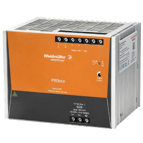 PRO ECO - Fonte Chaveada 24Vcc 40A 960W - 160x120x125