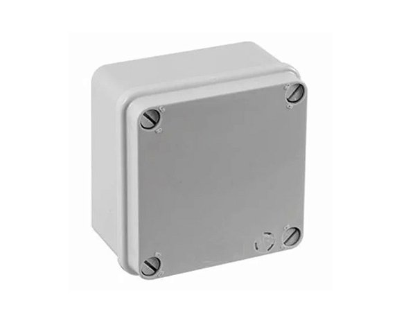 CBOX-OB ALTA: Caixa de PVC 100x100x50mm Sem Embutes - Tampa Baixa
