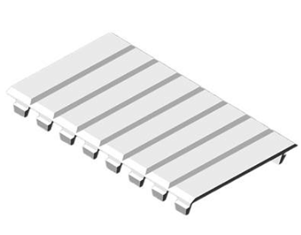 CEMAR PPL-DIN – Palheta Plástica Branca 4 Módulos para Quadro DIN | Embalagem com 10 Peças