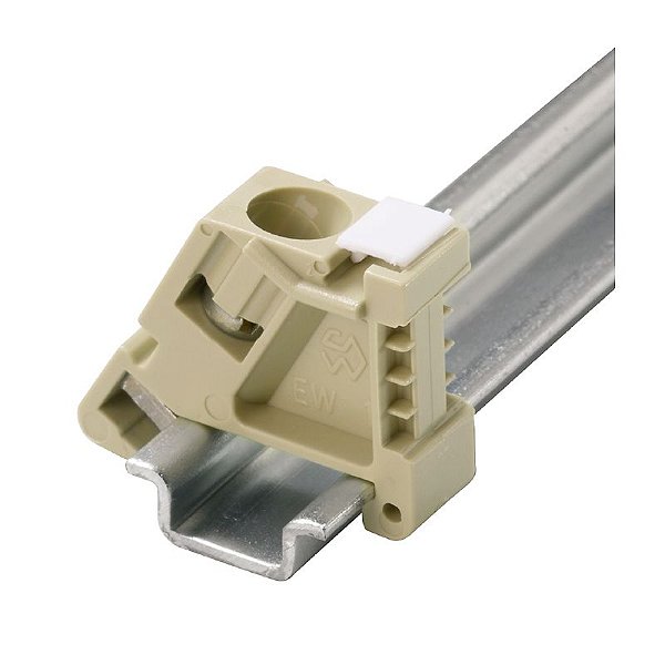 WEIDMÜLLER EW15 – Poste Final Bege Para Trilho TS15 | Linha SAK - Parafuso