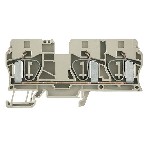 Conector Mola ZDU 10/3AN Bege - 10mm² 3 Conexões