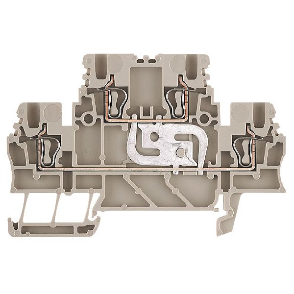 Conector Mola Duplo ZDK 1.5/1.5V Bege - 1.5 mm²
