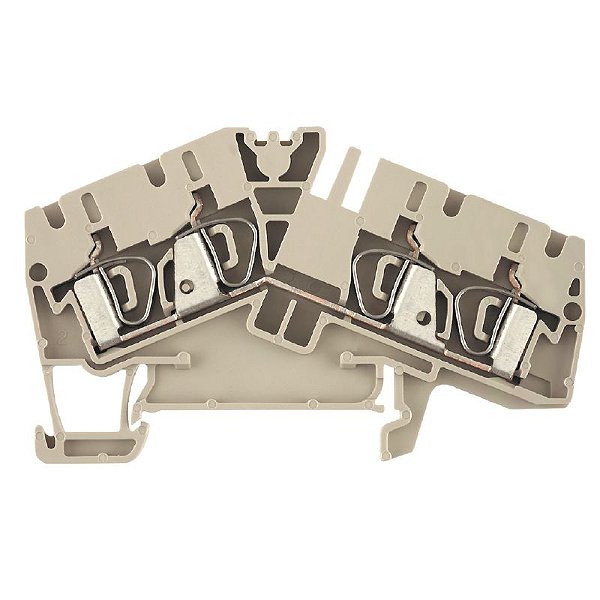 Conector Mola Duplo ZDU 4-2/4AN - 4mm² 4 Conexões
