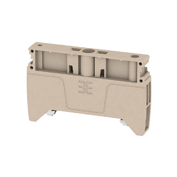 WEIDMULLER AEB 35 SC/1 - Poste Final Push-in Bege para Trilho TS35
