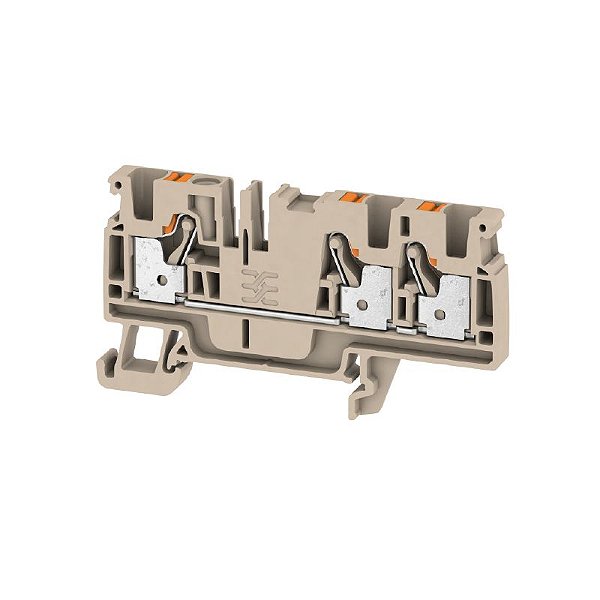 Conector Push-In A3C 4 Bege 4,00mm² 3 conexões