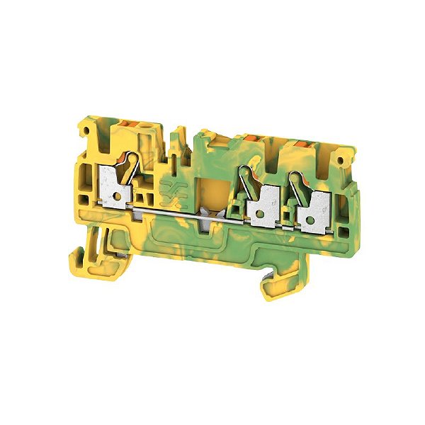 Conector Push-In A3C 2.5 PE Verde-Amarelo 2,5mm² 3 conexões