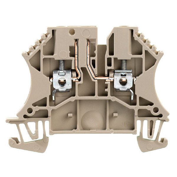 WTR 2.5/O.TNHE - Conector Parafuso Teste-Desconexão, 2,5 mm², 500 V, 24 A, Bege