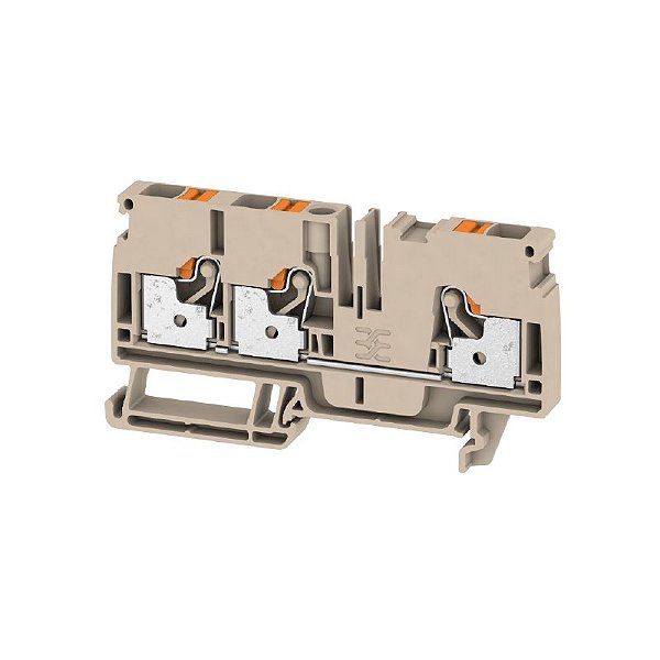 Conector Push-In A3C 6 Bege 6,00mm² 3 conexões