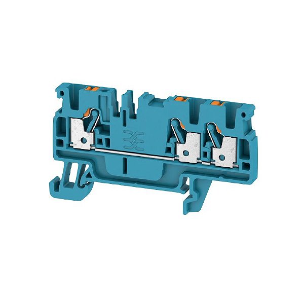 Conector Push-In A3C 2.5 BL Azul 2,5mm² 3 conexões
