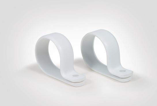 HELLERMANN P-12 - Clip Plástico Fechado Branco ⌀20.5mm | Pacote com 50 Peças