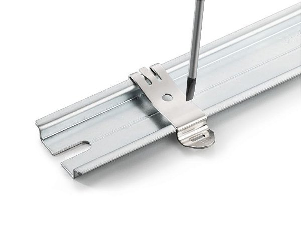 WEIDMÜLLER FM 6/TS35 – Fixador de Fim de Trilho DIN 35 Rosca M6 | Largura 14 mm