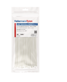 HELLERMANN T25L - Abraçadeira 240 x 2,8mm em Poliamida (PA66) | Embalagem com 100 Peças
