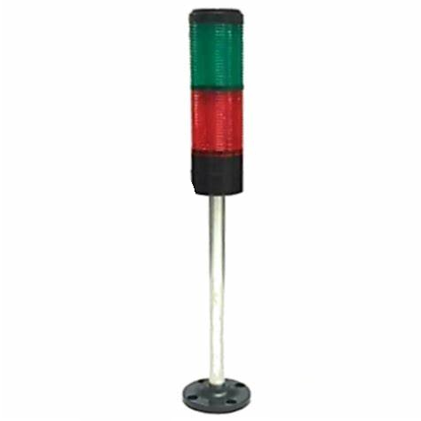 BHS BLTL-6052TWJRG1 – Coluna Luminosa LED Ø60 mm Vermelho/Verde com Alarme | 12–24 V